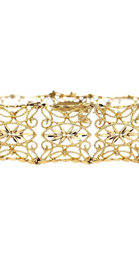 Vintage 14K Gold Fancy Bracelet